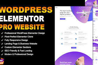 design elementor clone and wordpress elementor pro website