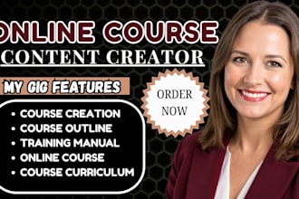 create advanced  online course content and course curricullum for skool setup