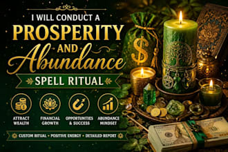 conduct a prosperity and abundance spell ritual