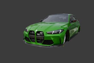 create low poly and mid poly 3d car models for games