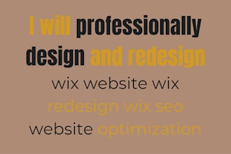 wix website design wix website redesign, wix booking SEO