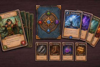 draw card game, board game design, tabletop game, trading card, card game design