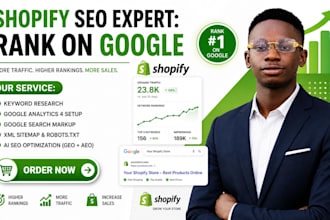 optimize shopify SEO for ecommerce store onpage shopify store ranking