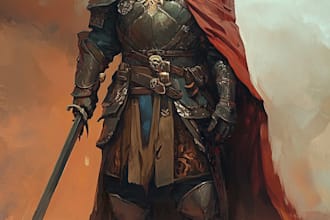 make a dnd and d and d character art illustration for you