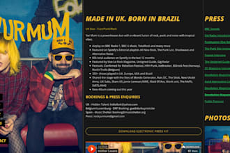 design high quality epk, speaker kit, media and press kit and magazine design