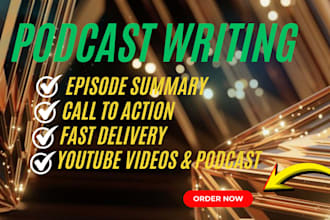 write professional podcast show notes and episode summaries