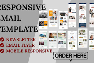 design newsletter template, email flyer, html email template, newsletter design