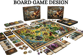 design custom board game card game game mechanics tabletop game rulebook design