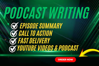 listen and write podcast show notes in a day