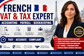 do french vat registration, tax filing, accounting, payroll and bookkeeping