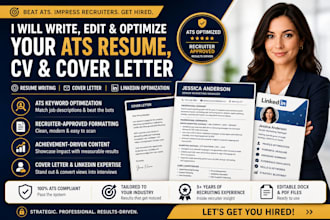 write, edit, and optimize your ats resume, CV, and cover letter
