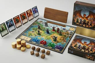 design custom card game assets, board game artwork, and tokens