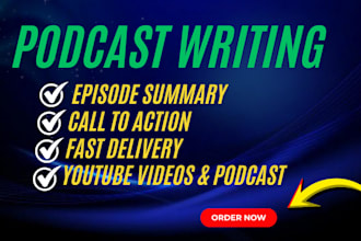 deliver your podcast description and show notes in one day