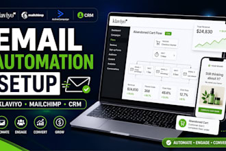 email automation setup activecampaign klaviyo mailchimp crm workflow