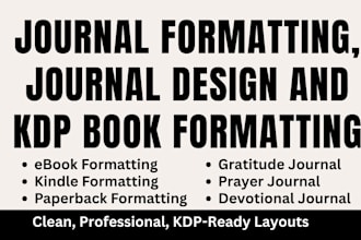 do book formatting, prayer journal, ebook formatting, amazon kdp journal design