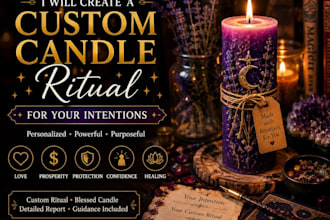 create a custom candle ritual for your intention