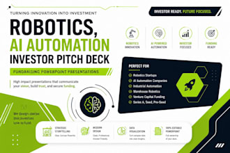 do robotics, ai automation investor pitch deck, fundraising powerpoint