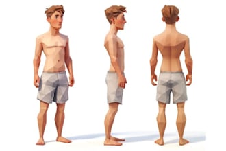 do 3d character modeling for texturing, rigging and animation for games