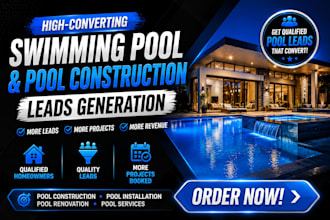 swimming pool leads pool construction leads facebook ads pool service leads