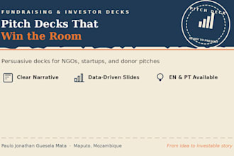 design a fundraising or investor pitch deck for your company