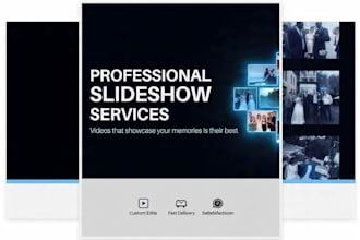create a professional photo slideshow video for events