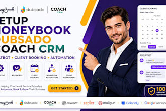 setup honeybook dubsado coach crm chatbot client booking automation