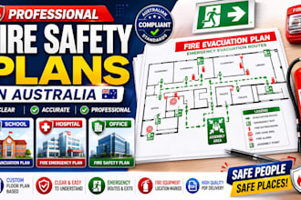 design professional office, school and hospital fire safety plans in australia