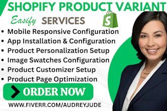 setup shopify product variants color swatches globo easify aris optis sc inkybay