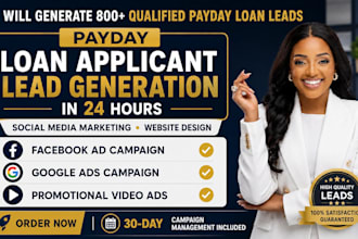get 800 leads for payday loan leads personal loan business loan facebook ads