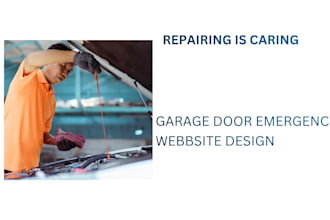 design wix garage door website repair installation emergency service website