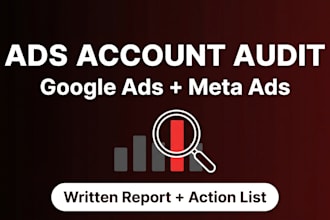 audit your google ads or meta ads account and find what is wasting budget