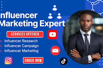 do instagram outreach, influencer research and influencer marketing