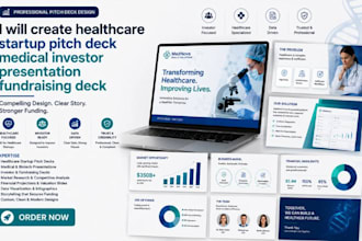 create healthcare startup pitch deck medical investor presentation fundraising