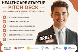 create healthcare startup pitch deck medical investor presentation fundraising
