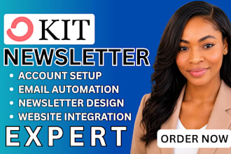setup convertkit newsletter kit landing page convertkit email sequence expert