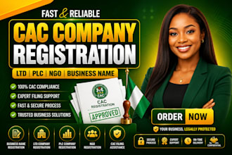 register ltd, plc, ngo or business name and handle cac filling in nigeria