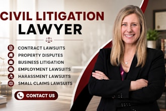 be your civil litigation lawyer for contract, property, and business disputes