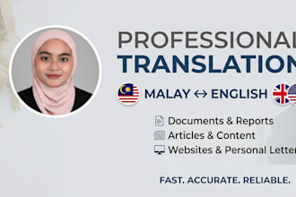 do accurate malay to english translation for your documents