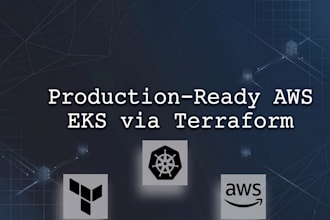 build a production ready AWS eks cluster using terraform