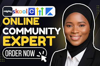 setup mighty networks community online course skool online community manager