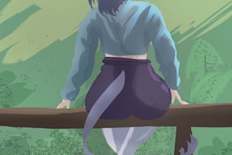 paint art with simple background