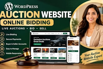 design auction website  online bidding website multivendor marketplace website