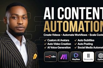 setup n8n video automation, ai tiktok videos, reels, n8n youtube automation n8n