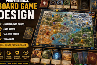 design professional card game, tcg and playing card assets