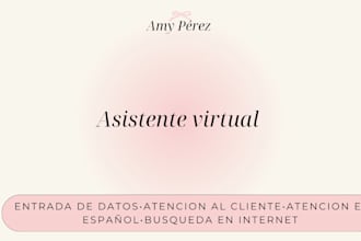 haré tareas simples de asistente virtual