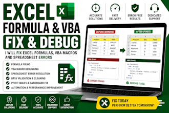 fix excel formulas vba macros and spreadsheet errors