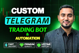 build custom telegram trading bot with api integration