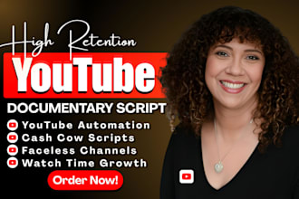 write true crime script youtube automation script for cash cow faceless channels