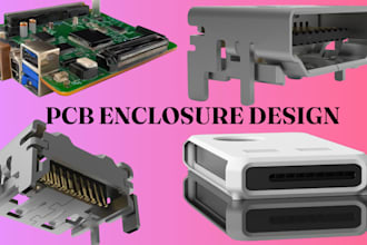 design pcb enclosure product casing 3d printable product model and cad design