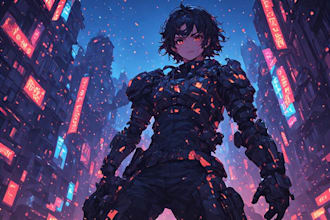 make custom cyberpunk character art